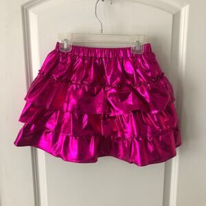 Somlatrecy Girls' Sparkle Metallic Skirt Pink Tutu Skirt size 10 NWT's $34
